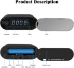 Digital Alarm Clock Hidden Camera