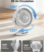 Aaoyun Rechargeable Desk Fan