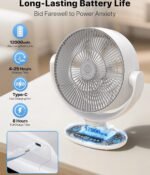 Aaoyun Rechargeable Desk Fan
