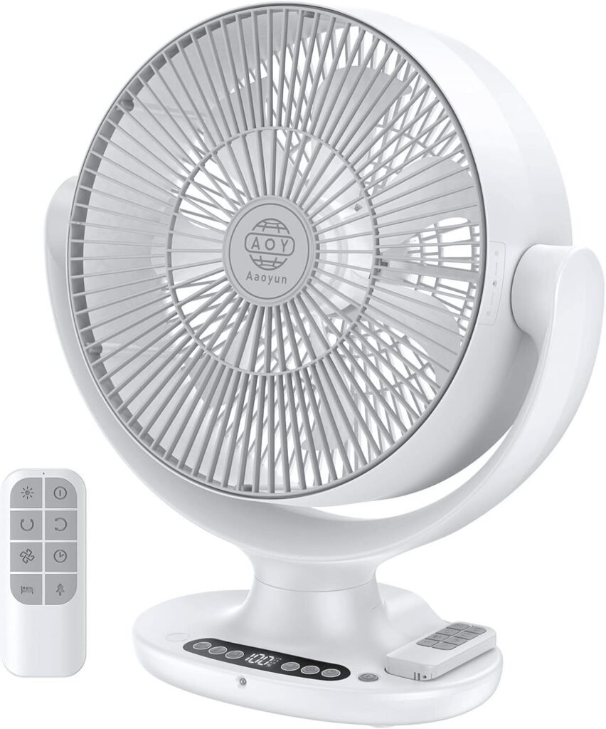 Aaoyun Rechargeable Desk Fan