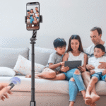 GO-DES Dual Mode Selfie Stick Tripod with Gimbal Stabilizer