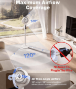 Cordless Rechargeable Pedestal Fan