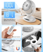 D4 Portable Rechargeable Fan