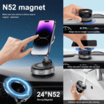 Vacuum Magnetic Suction Phone Holder