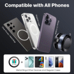 Vacuum Magnetic Suction Phone Holder
