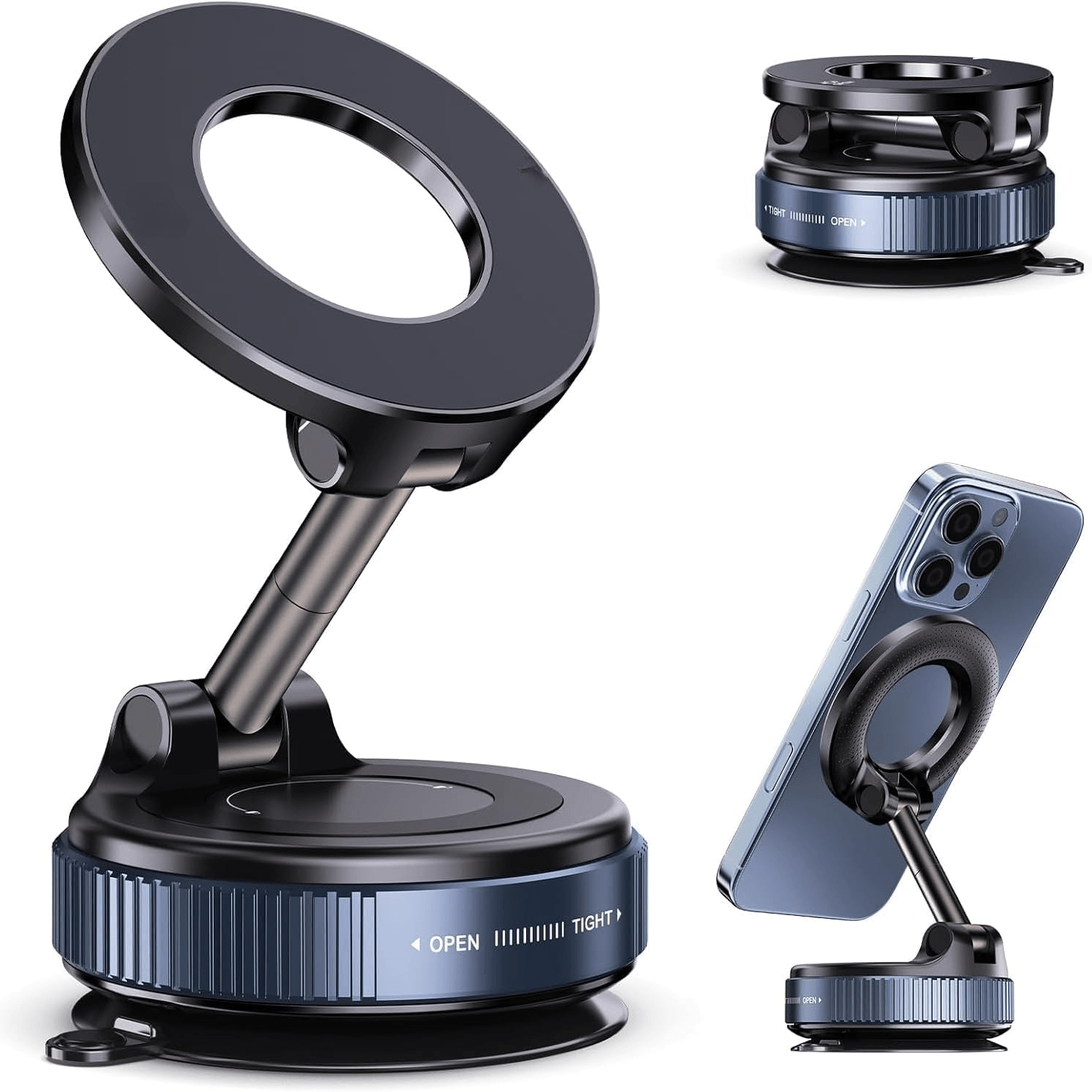 Vacuum Magnetic Suction Phone Holder